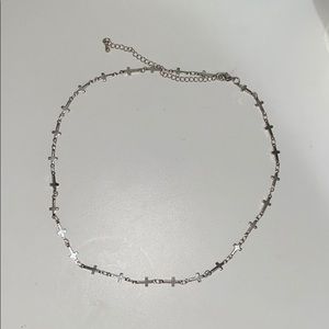 Cross choker necklace NWOT